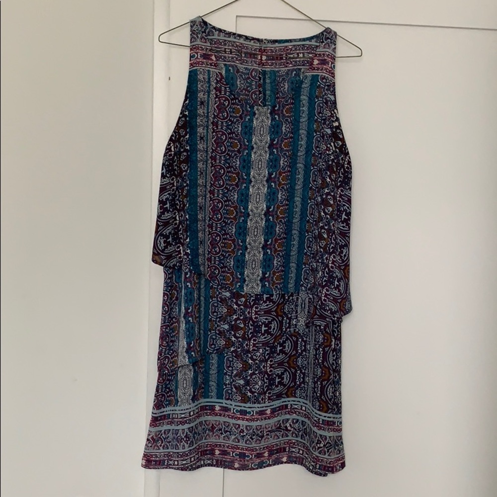 Fun pattered tiered dress